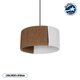 TAG 205-0059 Boho Κρεμαστό Φωτιστικό Οροφής με Ντουί 1 x E27 AC 220-240V IP20 - Λευκό & Καφέ - M30 x Π30 x Υ18cm TAG 205-0059 Boho Κρεμαστό Φωτιστικό Οροφής με Ντουί 1 x E27 AC 220-240V IP20 - Λευκό & Καφέ - M30 x Π30 x Υ18cm