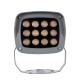 FLOODXENA 90120 Προβολέας Σποτ Wall Washer LED 12W 1260lm 10° AC 220-240V Αδιάβροχο IP65 Ultra Θερμό Λευκό 2200K - Bridgelux SMD Chip - Γκρι Ανθρακί - Μ13.5 x Π11 x Υ15cm - 3 Χρόνια Εγγύηση - 3