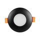 kelvo® KAPA KLV-101-0038 Χωνευτό Φωτιστικό Downlight Σποτ Μπάνιου για Λάμπα MR16 με Ντουί GU10 AC 220-240V Αδιάβροχο IP65 - Μαύρο Ματ - Μ8.5 x Π8.5 x Υ4.2cm / Q7.5cm - 3