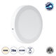 60201 Εξωτερικό LED Panel Φ22cm 20W 2120lm 120° AC 220-240V IP20 Φ22.2 x Υ3cm Φυσικό Λευκό 4500K - 3 Χρόνια Εγγύηση - 1