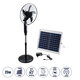 SOLARA-FAN 85356 Solar Fan Αυτόνομος Ηλιακός Επιδαπέδιος Ανεμιστήρας 25W 2 Λειτουργιών Ρεύματος με AC 220-240V ή με Φωτοβολταϊκό Panel 9V 12W & Επαναφορτιζόμενη Μπαταρία Li-ion 7.4V 4400mAh - 3 Ταχύτητες - Ενσωματωμένο USB 2.0 Charger Συσκευών - IP20 - Μ44 x Π37.5 x Υ132cm - Μαύρο - 2 Yea