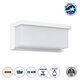 CITYSCAPE 60697 Μοντέρνο Φωτιστικό Τοίχου - Απλίκα LED 18W 1890lm 120° AC 220-240V Αδιάβροχο IP65 Φυσικό Λευκό 4500K - Bridgelux SMD Chip - Λευκό Ματ - Μ23.5 x Π11 x Υ10cm - 3 Χρόνια Εγγύηση - 1