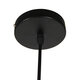Μοντέρνο Κρεμαστό Φωτιστικό Οροφής Μονόφωτο Μαύρο Μεταλλικό Φ35  SEVILLE BLACK 01269 - 10