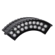 TREELIGHT-JINA 90695 Κυρτή Μπάρα Φωτισμού Wall Washer με Αντιθαμβωτική Γρίλια Ειδική για Φυτά - Δέντρα LED 18W 1530lm 10° DC 24V Αδιάβροχο IP67 L29 x W11 x H10.5cm RGBW DMX512 - Γκρι Ανθρακί - 3 Years Warranty - 3