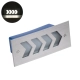 WALLLIGHT-ARINA 90671 Χωνευτό Φωτιστικό Τοίχου LED 6W 690lm 120° DC 24V Αδιάβροχο IP67 Μ17 x Π7 x Υ5.5cm Φυσικό Λευκό 4500K - Ανοξείδωτο Ατσάλι - 3 Years Warranty - 2