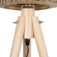 POPPY 01983 Boho Επιδαπέδιο Φωτιστικό Μονόφωτο 1 x E27 IP20 Μπεζ Ξύλο - Μ58 x Π58 x Υ143cm - 7