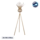 POPPY 01984 Boho Επιδαπέδιο Φωτιστικό Μονόφωτο 1 x E27 IP20 Μπεζ Ξύλο - Μ58 x Π58 x Υ168cm - 2