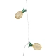 85806 Διακοσμητική Γιρλάντα Pineapple Lamp 2 Μέτρα με Διακόπτη On/Off - 10 LED 1W με Μπαταρίες 2xAA & Διάφανο Καλώδιο IP44 Θερμό Λευκό 3000K Μ2m - 4