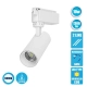 Globostar S-40010 Μονοφασικό Bridgelux COB LED Λευκό Φωτιστικό Σποτ Ράγας 10W 230V 1300lm 30° Ψυχρό Λευκό 6000k - 1