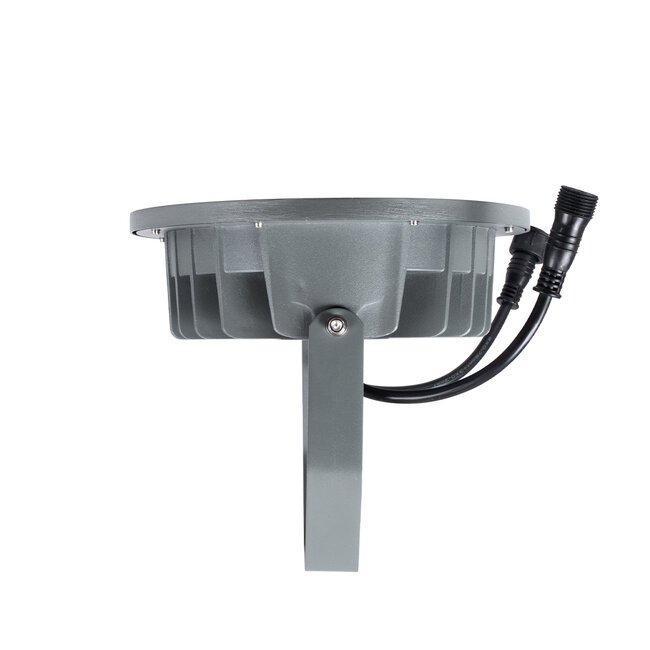 TREELIGHT-RIVA 90366 Σποτ Φωτισμού Ειδικό για Φυτά - Δέντρα με Βάση Κήπου / Καρφωτό LED 24W 2040lm 10° DC 24V Αδιάβροχο IP67 Φ20.5 x Υ6.5cm RGBW DMX512 - Γκρι Ανθρακί - 3 Years Warranty - 7