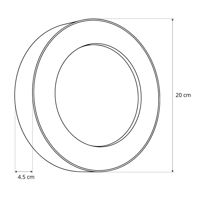 LINEART GLB-103-0038 Φωτιστικό Τοίχου / Απλίκα LED 18W 1620lm 120° AC 220-240V Αδιάβροχο IP65 Θερμό Λευκό 2700K - Sanan SMD Chip - Μαύρο Ματ - Μ20 x Π4.5 x Υ20cm - 3 Χρόνια Εγγύηση - 5