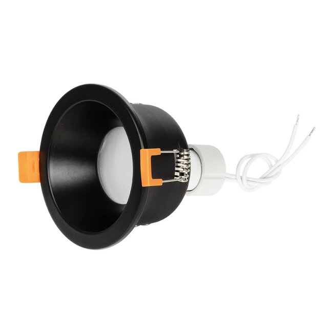 kelvo® SIGMA KLV-101-0041 Χωνευτό Φωτιστικό Downlight Σποτ Μπάνιου για Λάμπα MR16 με Ντουί GU10 AC 220-240V Αδιάβροχο IP65 - Μαύρο Ματ - Μ8.5 x Π8.5 x Υ4.4cm / Q7.5cm - 6