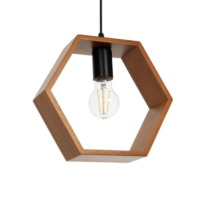 ELISE 999-0034 Μοντέρνο Κρεμαστό Φωτιστικό Οροφής με Ντουί 3 x E27 AC 220-240V IP20 - Καφέ & Μαύρο - Μ74 x Π9 x Υ40cm - 7