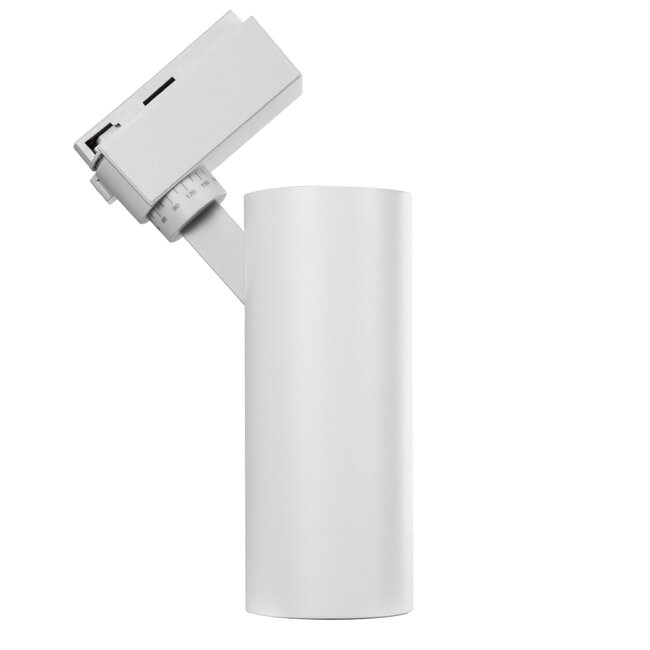LUGANO 60807 Μονοφασικό Φωτιστικό Σποτ Ράγας LED 20W 2500lm 36° Acrylic HQ LENS AC 220-240V IP20 Φ6.5 x Υ22cm Φυσικό Λευκό 4500K - EUROTRACKSystem 1L+1N - Λευκό - Bridgelux Chip - TÜV Certified Driver - 5 Χρόνια Εγγύηση - 5