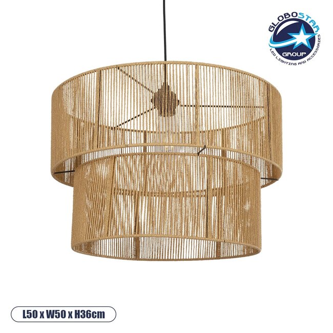 ROXXI 205-0020 Boho Κρεμαστό Φωτιστικό Οροφής με Ντουί 1 x E27 AC 220-240V IP20 - Μπεζ - M50 x Π50 x Υ36cm ROXXI 205-0020 Boho Κρεμαστό Φωτιστικό Οροφής με Ντουί 1 x E27 AC 220-240V IP20 - Μπεζ - M50 x Π50 x Υ36cm