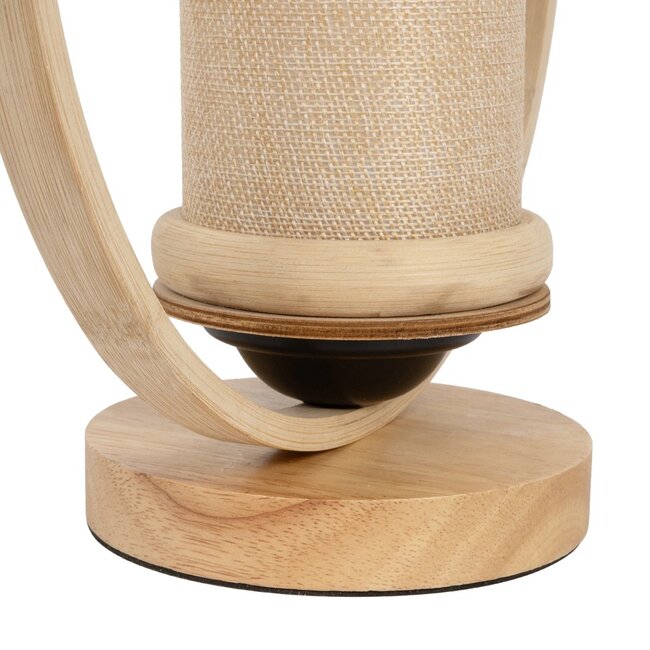 TULUMKO 02007 Boho Επιτραπέζιο Φωτιστικό Πορτατίφ με Ντουί 1 x E27 AC 220-240V IP20 - Μπεζ - Μ30 x Π12 x Υ32cm - 7