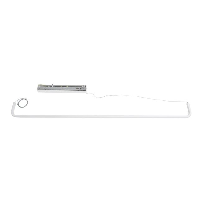 kelvo® LINARIA KLV-101-0256 Κρεμαστό Φωτιστικό Οροφής LED 36W 3600lm 180° AC 220-240V IP20 Ρυθμιζόμενο Λευκό CCT με Χειριστήριο από 2700K έως 6000K Dimmable - Lumileds SMD Chip - Λευκό Ματ - Μ120 x Π2 x Υ12cm - 3 Χρόνια Εγγύηση - 9