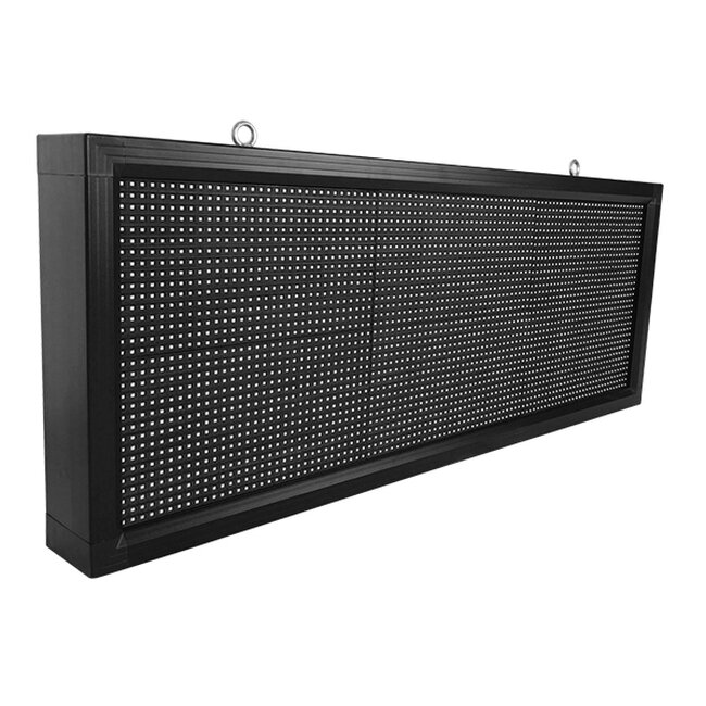 DISPLAY 90272 Κυλιόμενη Ψηφιακή Επιγραφή Μονής Όψης 96x32cm P10 96x32 Pixel LED 150W AC 220-240V Αδιάβροχο IP65 Πράσινο - WiFi Control μέσω FK APP - Αισθητήρας Θερμοκρασίας & Υγρασίας - Μ104 x Π9 x Υ40cm - 2 Χρόνια Εγγύηση - 2