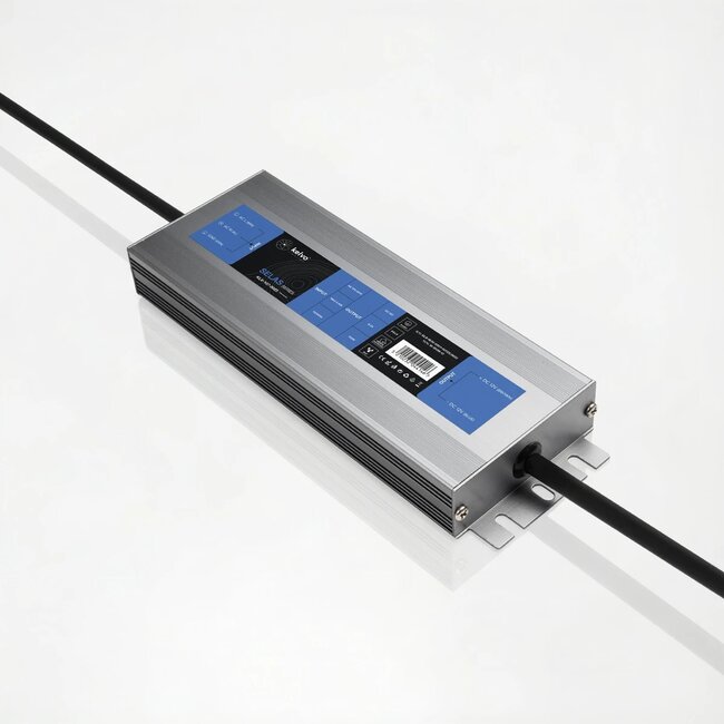 kelvo® SELAS KLV-107-0023 Τροφοδοτικό/Μετασχηματιστής Class I PELV 100W 8.2A AC 220-240V σε DC 12V Αδιάβροχο IP67 - Γκρι Ανθρακί Ματ - Μ18.9 x Π6.5 x Υ2.2cm - 5 Χρόνια Εγγύηση