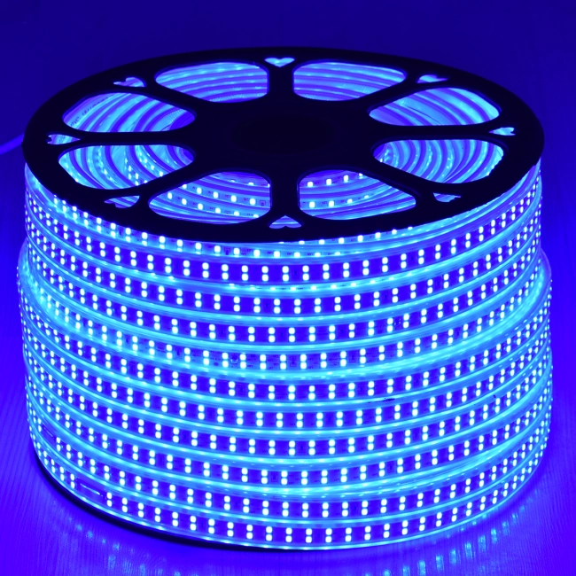 70516 Wide Ταινία Διπλής Σειράς Epistar LED SMD 2835 1m 24W/m 180LED/m 3144lm/m 120° DC 230V Αδιάβροχη IP68 Μπλε Dimmable - 2