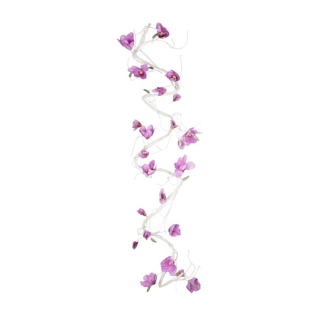 Artificial Garden MAGNOLIA FLOWER VINE 21471 Τεχνητό Διακοσμητικό Φυτό Λευκή & Ροζ Μανόλια Μ20 x Π20 x Υ300cm