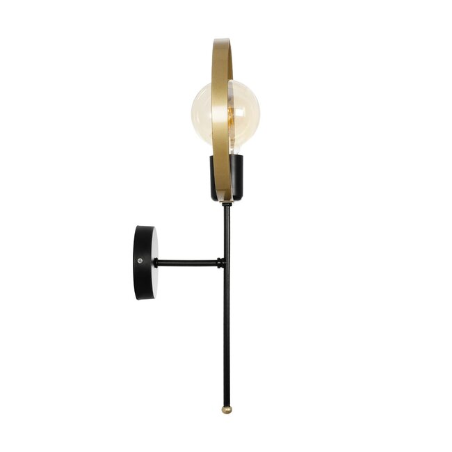 SOPA 201-0120 Μοντέρνο Φωτιστικό Τοίχου - Απλίκα με Ντουί 1 x E27 AC 220-240V IP20 - Μαύρο - Μ23 x Π15 x Υ51cm - 4