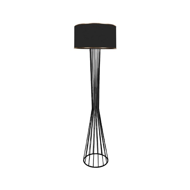 NOVA 201-0037 Μοντέρνο Επιδαπέδιο Φωτιστικό 1 x E27 IP20 Μαύρο Μεταλλό με Μαύρο Ύφασμα - Μ38 x Π38 x Υ155cm NOVA 201-0037 Μοντέρνο Επιδαπέδιο Φωτιστικό 1 x E27 IP20 Μαύρο Μεταλλό με Μαύρο Ύφασμα - Μ38 x Π38 x Υ155cm