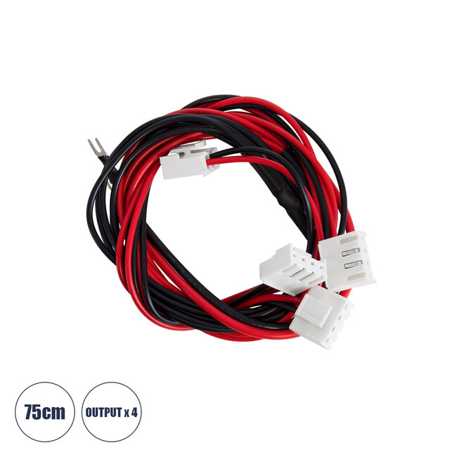 90246 Καλώδιο Τροφοδοσίας για LED Modules Input x 1 Output x4 Μήκος 75cm