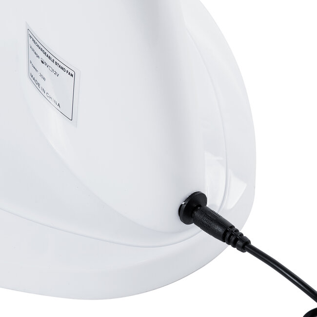 SOLARI-FAN 85353 Solar Fan Αυτόνομος Ηλιακός Επιτραπέζιος Ανεμιστήρας 25W 2 Λειτουργιών Ρεύματος με AC 220-240V ή με Φωτοβολταϊκό Panel 9V 12W & Επαναφορτιζόμενη Μπαταρία Li-ion 7.4V 4400mAh - 3 Ταχύτητες - IP20 - Μ24 x Π36 x Υ49cm - Λευκό & Μπλε - 2 Years Warranty - 10