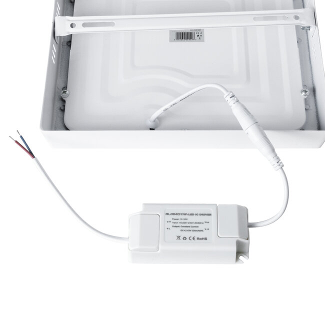 60203 Εξωτερικό LED Panel 22x22cm 20W 2180lm 120° AC 220-240V IP20 Μ22 x Π22 x Υ3cm Ψυχρό Λευκό 6000K - 3 Χρόνια Εγγύηση - 7