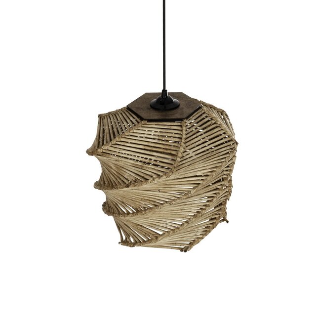HUSLE 205-0045 Boho Κρεμαστό Φωτιστικό Οροφής με Ντουί 1 x E27 AC 220-240V IP20 - Μπεζ - M30 x Π30 x Υ28cm - 7