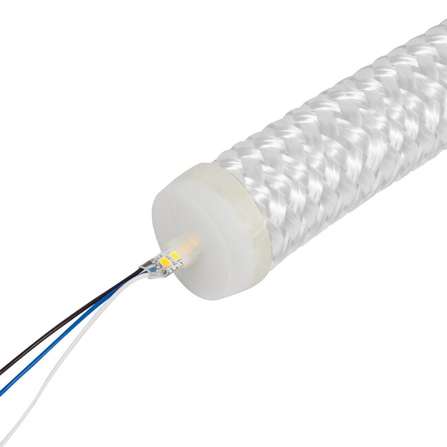 kelvo® GLOWFLEX KLV-101-0516 Ταινία Neon Flex με Πλεκτή Υφασμάτινη Επένδυση LED 14W/m 1400lm/m 360° DC 24V Αδιάβροχο IP65 504 x SMD2835 Chip/m Ρυθμιζόμενο Λευκό CCT από 2700K έως 6000K Dimmable - Lumileds SMD Chip - Μ1000 x Π3.5 x Υ3.5cm - Ρολό 10 Μέτρων - 6 Χρόνια Εγγύηση - 4