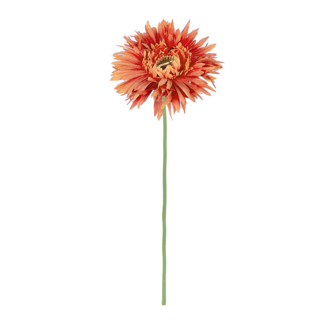 Artificial Garden ORANGE  ROSE BRANCH 21106 Τεχνητό Διακοσμητικό Κλαδί Ζέρμπερας Πορτοκαλί Y44cm