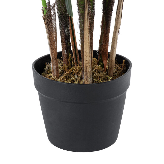 Artificial Garden BROADLEAF LADY PALM TREE 20386 Τεχνητό Διακοσμητικό Φυτό Πλατύφυλλος Φοίνικας Μπαμπού Υ120cm - 6