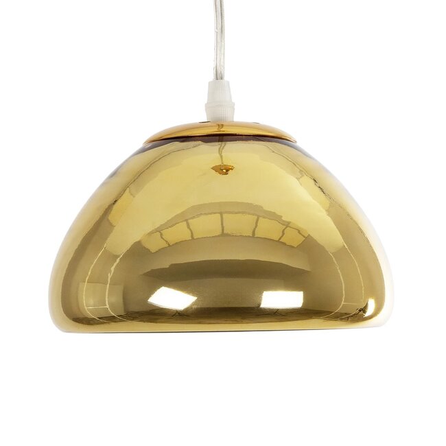 CRISTIN 999-0037 Μοντέρνο Κρεμαστό Φωτιστικό Οροφής με Ντουί 1 x G4 AC 220-240V IP20 - Χρυσό - Μ18 x Π18 x Υ13cm - 4