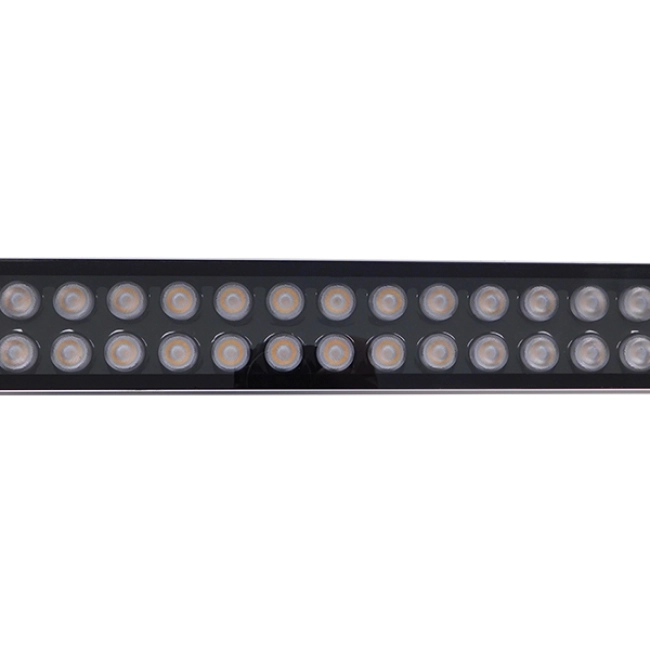 WASHER-MOZA 05115 Μπάρα Φωτισμού Wall Washer LED 72W 8640lm 10-30° DC 24V Αδιάβροχο IP66 Πορτοκαλί 2200K Dimmable - Γκρι Ανθρακί - Μ100 x Π7.4 x Υ7cm - 3 Χρόνια Εγγύηση - 5