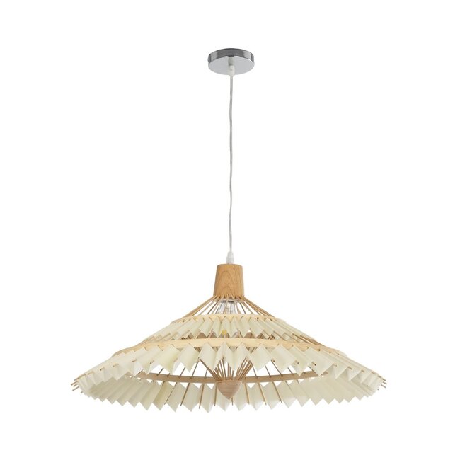 VENTALIA 999-0067 Boho Κρεμαστό Φωτιστικό Οροφής με Ντουί 1 x E27 AC 220-240V IP20 - Μπεζ - Μ60 x Π60 x Υ30cm - 3