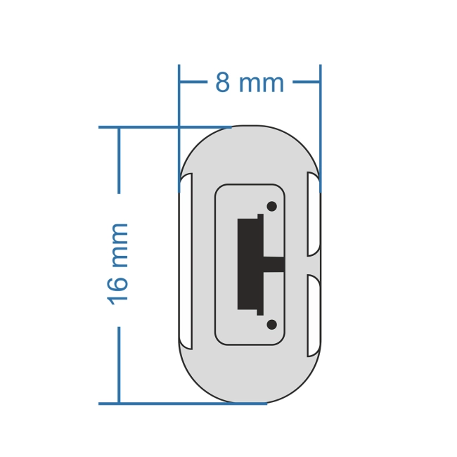 70482 DOUBLE-SIDED 120°+120° Degree Neon Flex Epistar LED SMD 2835 1m 12W/m 120LED/m 1248lm/m 120°+120° DC 24V Αδιάβροχη IP68 Θερμό Λευκό 3000K Dimmable - 6