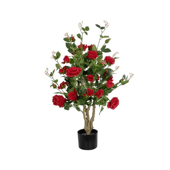 Artificial Garden RED ROSES 21070 Τεχνητό Διακοσμητικό Δέντρο Τριανταφυλλιά Μ50 x Π50 x Υ90cm
