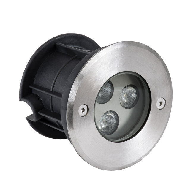 UNDERWATER-HUNI 90415 Υποβρύχιο Χωνευτό Φωτιστικό Σποτ Ειδικό για Σιντριβάνια LED 3W 300lm 30° DC 24V Αδιάβροχο IP68 Φ10 x Υ7.5cm Ψυχρό Λευκό 6000K - Ανοξείδωτο Ατσάλι - 3 Years Warranty