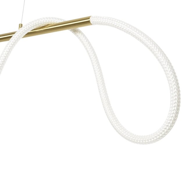 kelvo® GLOW KLV-101-0167 Κρεμαστό Φωτιστικό Οροφής LED 45W 4500lm 360° AC 220-240V IP20 Ρυθμιζόμενο Λευκό CCT με Χειριστήριο από 2700K έως 6000K Dimmable - Lumileds SMD Chip - Χρυσό Πλατίνα - Μ180 x Π30 x Υ40cm - 3 Χρόνια Εγγύηση - 8