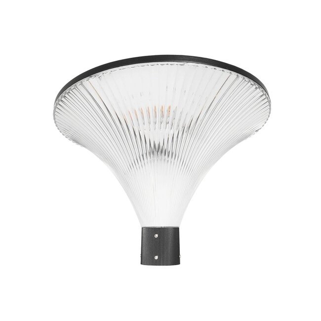 TOPIS GLB-103-0020 Φωτιστικό Κεφαλής Post Top Πλατείας/Πάρκου/Κήπου LED 50W 4500lm 360° AC 220-240V Αδιάβροχο IP65 Θερμό Λευκό 2700K - Sanan SMD Chip - Μαύρο Ματ - Μ50 x Π50 x Υ39cm - 3 Χρόνια Εγγύηση - 8
