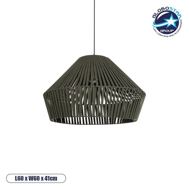 NUI 205-0070 Boho Κρεμαστό Φωτιστικό Οροφής με Ντουί 1 x E27 AC 220-240V IP20 - Πρασίνο - M60 x Π60 x Υ41cm NUI 205-0070 Boho Κρεμαστό Φωτιστικό Οροφής με Ντουί 1 x E27 AC 220-240V IP20 - Πρασίνο - M60 x Π60 x Υ41cm