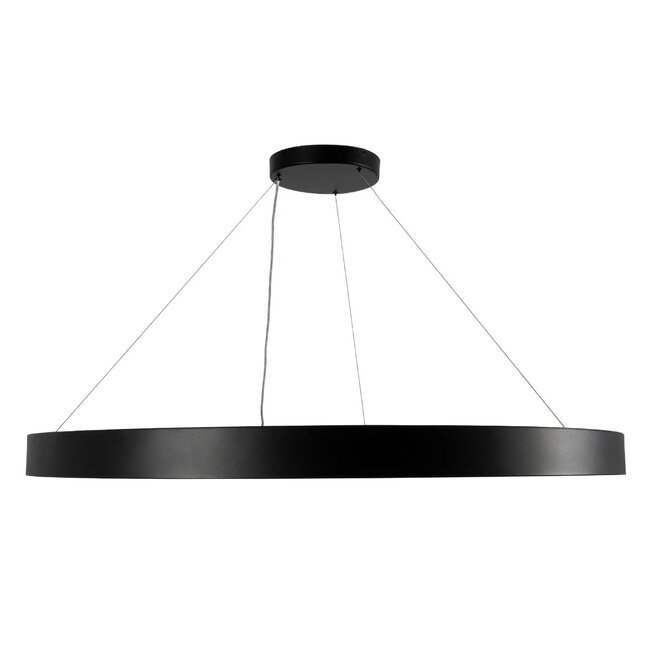 kelvo® RA KLV-101-0369 Κρεμαστό Φωτιστικό Οροφής LED 100W 10000lm 120° AC 220-240V IP20 Ρυθμιζόμενο Λευκό CCT με Χειριστήριο από 2700K έως 6000K Dimmable - Lumileds SMD Chip - Μαύρο Ματ - Μ120 x Π120 x Υ8cm - 3 Χρόνια Εγγύηση - 3