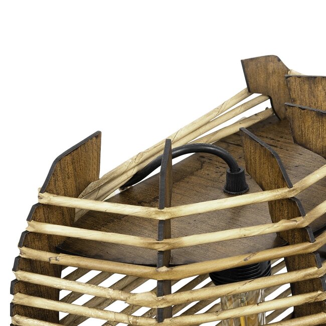 BOND 205-0050 Boho Φωτιστικό Τοίχου - Απλίκα με Ντουί 1 x E27 AC 220-240V IP20 - Μπεζ - M35 x Π18 x Υ32cm - 7