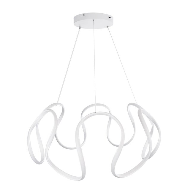 kelvo® TARANTULA KLV-101-0270 Κρεμαστό Φωτιστικό Οροφής LED 120W 12000lm 360° AC 220-240V IP20 Ρυθμιζόμενο Λευκό CCT με Χειριστήριο από 2700K έως 6000K Dimmable - Lumileds SMD Chip - Λευκό Ματ - Μ78 x Π78 x Υ31.5cm - 3 Χρόνια Εγγύηση - 6