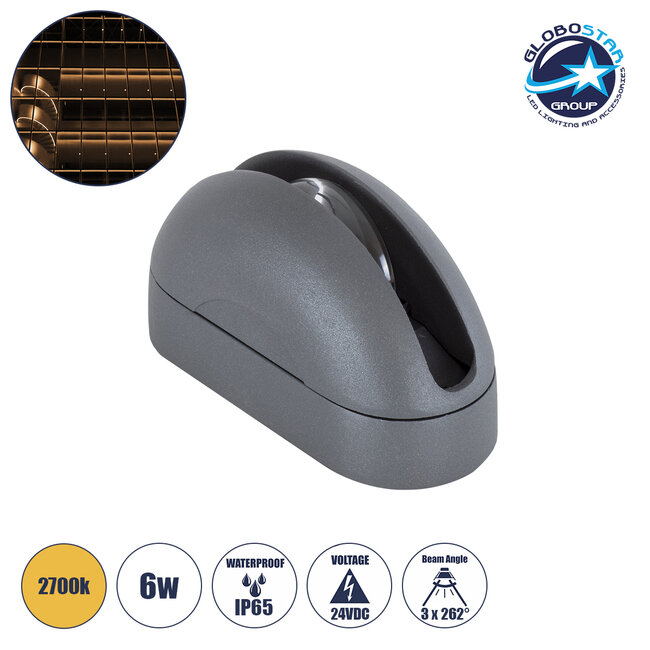 WINDOWCURBA 90110 Φωτιστικό Ανάδειξης Παραθύρων LED 6W 540lm 3° x 262° DC 24V Αδιάβροχο IP65 Θερμό Λευκό 2700K Dimmable - CREE XPE Chip - Γκρι Ανθρακί - Μ12 x Π5.3 x Υ6.5cm - 3 Χρόνια Εγγύηση WINDOWCURBA 90110 Φωτιστικό Ανάδειξης Παραθύρων LED 6W 540lm 3° x 262° DC 24V Αδιάβροχο IP65 Θερμό Λευκό 2700K Dimmable - CREE XPE Chip - Γκρι Ανθρακί - Μ12 x Π5.3 x Υ6.5cm - 3 Χρόνια Εγγύηση