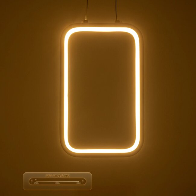 DEROBA 61300 Μοντέρνο Κρεμαστό Φωτιστικό Οροφής LED 12W 1320lm 360° AC 220-240V IP20 Ρυθμιζόμενο Λευκό CCT με On/Off 2700K/4500K/6000K - Lumileds SMD Chip - Νίκελ Βούρτσας - Μ16 x Π1.6 x Υ25.5cm - 3 Χρόνια Εγγύηση - 7