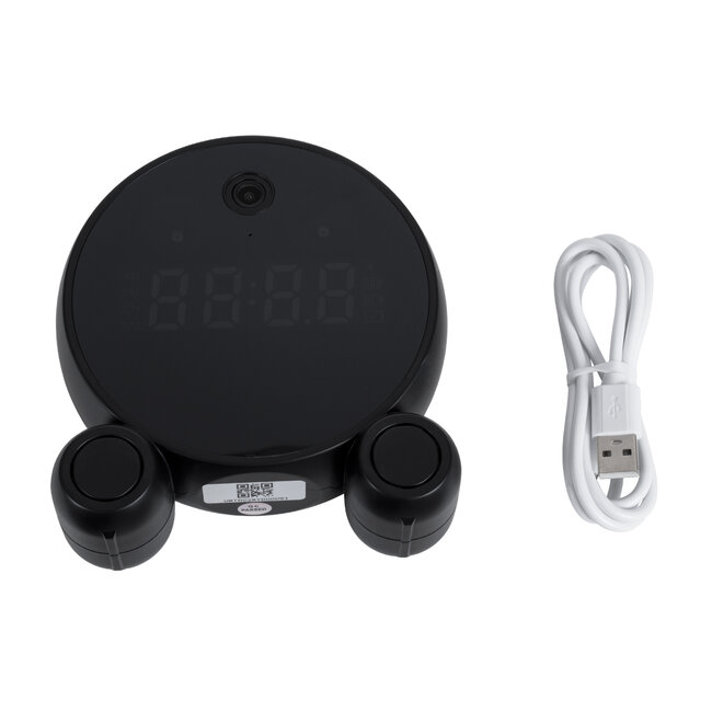 86016 Rechargeable Table Camera 2MP WiFi HD 1080P 120° 5000mAh Two Way Audio Motion Detection & Digital Clock - Επαναφορτιζόμενη Επιτραπέζια Κάμερα 2MP WiFi HD 1080P 120° 5000mAh Διπλή Κατέυθυνση Ομιλίας Ανιχνευτή Κίνησης Ψηφιακό Ρολόι - Μαύρο - 9