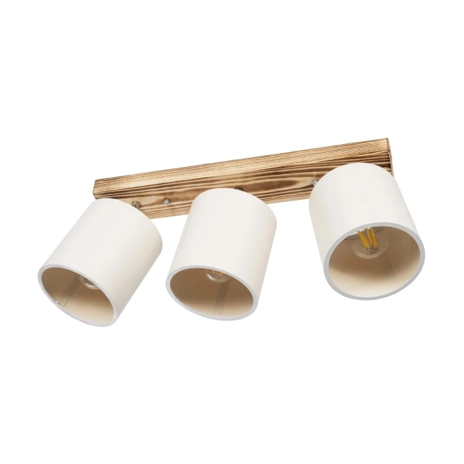 CUP 203-0055 Vintage Φωτιστικό Οροφής με Ντουί 3 x E27 AC 220-240V IP20 - Λευκό & Μπεζ - Μ60 x Π14 x Υ26cm CUP 203-0055 Vintage Φωτιστικό Οροφής με Ντουί 3 x E27 AC 220-240V IP20 - Λευκό & Μπεζ - Μ60 x Π14 x Υ26cm